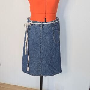BDG women's Large Denim Wrap skirt